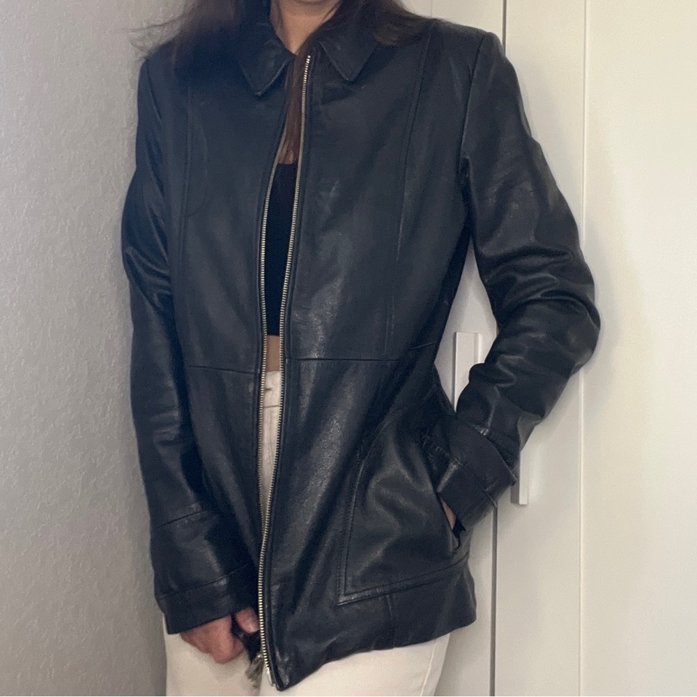 Wilsons Leather Jacket with Removable Thinsulate Quilted Layer, Sz L